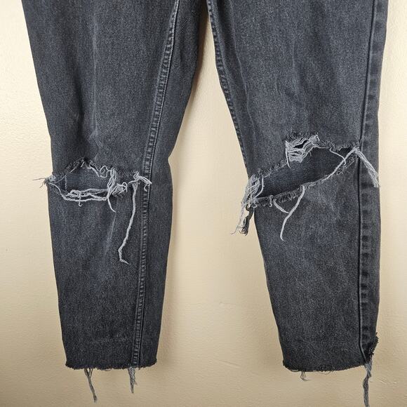 Orange Tab Levi's Vintage Black Slim Fit Tapered Leg Denim Jeans - Picture 7 of 7